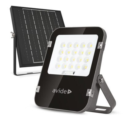 Avide LED Ηλιακός Προβολέας 50W NW 4000K με Ξεχωριστό Ηλιακό Πάνελ και Τηλεχειριστήριο (15.001.2143)