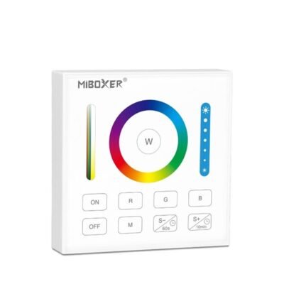 ΑΣΥΡΜΑΤΟ ΧΕΙΡΙΣΤΗΡΙΟ ΤΟΙΧΟΥ RF DIMMER ΕΞΩΤΕΡΙIKO ΤΕΤΡΑΓΩΝΟ 4  ΚΑΝΑΛΙΑ RGB+CCT (145-71416)