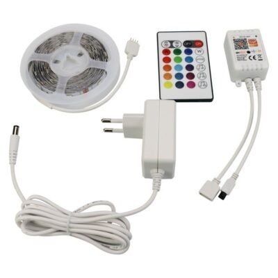 ΤΑΙΝΙΑ LED KIT 3 ΜΕΤΡΩΝ RGB 12V +DRIVER + Wifi CONTROLLER (145-70047)