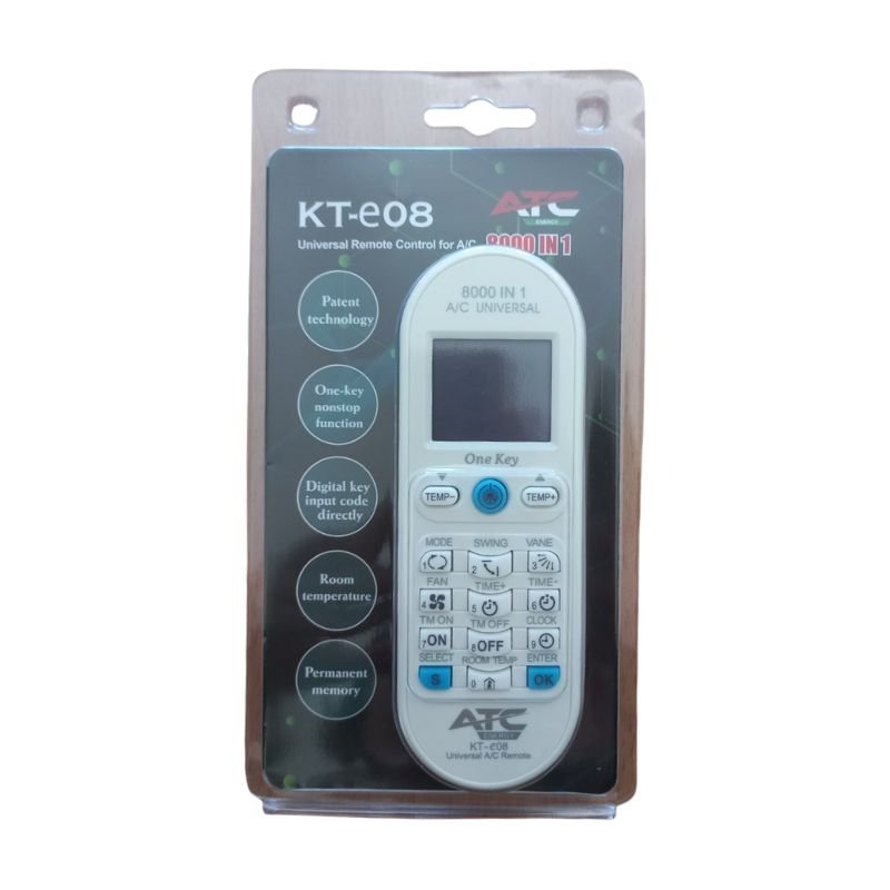 ATC Τηλεχειριστήριο Κλιματισμού Universal Aircool KT-E08 8000in1 (03.005.0157) - Image 2