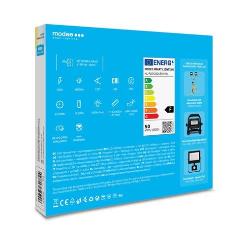 Modee Lighting LED Προβολέας E-series Slim 50W 120° 4000K 4000 lm ERP (40.001.0052) - Image 7
