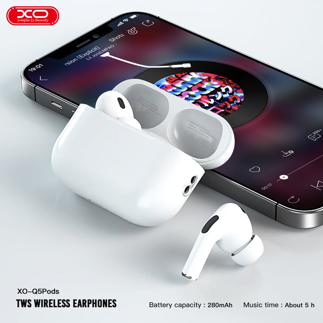 XO Q5Pods Bluetooth Ακουστικά (5th generation) (16.003.0157) - Image 5