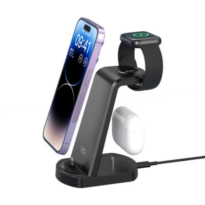 WX035 3-in-1 Multi-function Wireless Charging Black (16.006.0222)