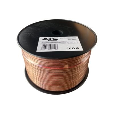 ATC-2275 Στροφείο Καλώδιο Ηχείου Διαφανές 2x2mm 100m (02.008.0159)