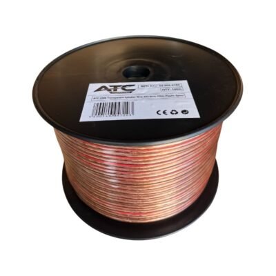 ATC-2300 Στροφείο Καλώδιο Ηχείου Διαφανές 2×2.5mm 100m (02.008.0160)
