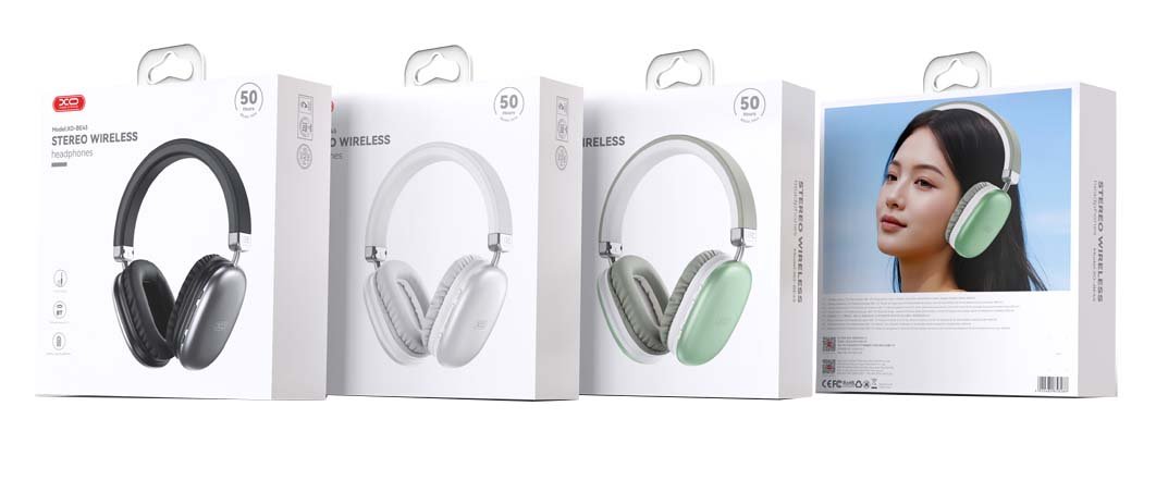 XO BE45 Beiguo Φορητά Ακουστικά Bluetooth Ασημί (16.003.0153) - Image 2