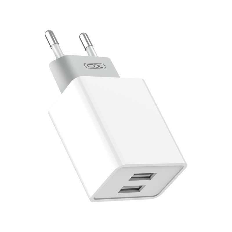 XO L65EU 2.4A Διπλής Θύρας USB Φορτιστής Άσπρο (16.006.0009)
