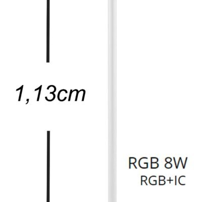 Avide LED Φωτιστικό Δαπέδου Γωνίας RGB 8W RGB+IC με Τηλεχειριστήριο (15.001.1959)