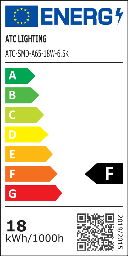 ATC SMD LED Λαμπτήρας A65 230V 18W/1850LM E27 6500K (25.001.0009) - Image 5