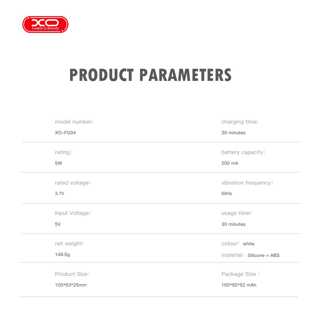 XO FG04 Ηλεκτρικό Καθαριστικό Δοντιών (16.012.0028) - Image 4