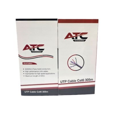 ATC-635 UTP CAT6 Στροφείο Εσωτερικού Χώρου με Χαλκό Γκρι PVC 305m (06.006.0079)