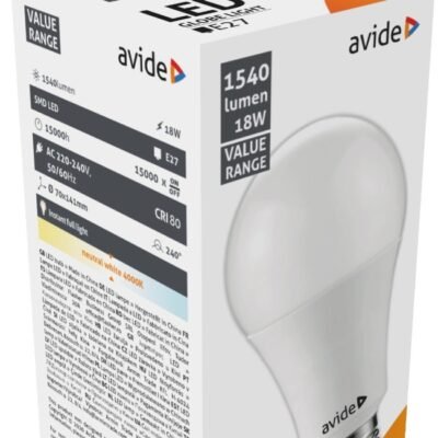 Avide LED Value Globe 18W E27 Λευκό 4000K 1550 lumen