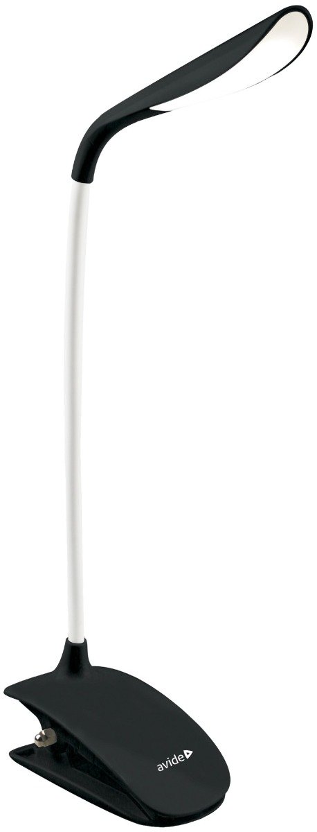 Avide LED Φωτιστικό Γραφείου με Μανταλάκι Μαύρο 1.5W (15.001.0883)
