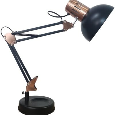 Avide Basic Φωτιστικό Γραφείου Vintage Μαύρο (15.001.2019)