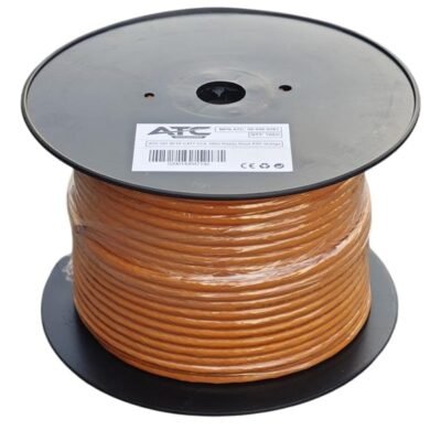 ATC-107 Στροφείο SFTP CAT7 CCA PVC Πορτοκαλί 100m (06.006.0083)