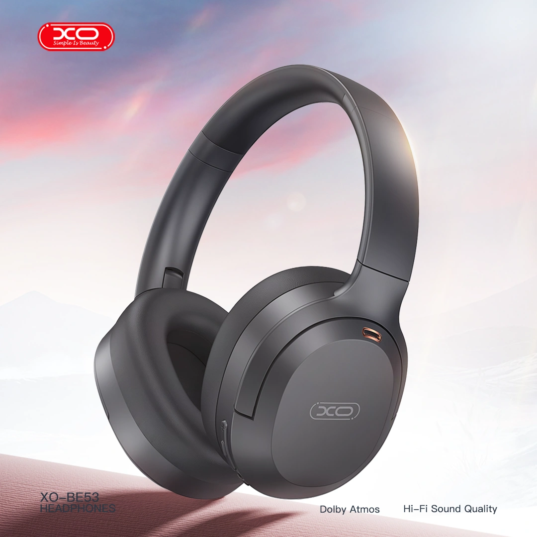 XO BE53 Ακουστικά Κεφαλής Bluetooth Tough Style με Περιστρεφόμενη Στέκα & ANC Μαύρα (16.003.0173) - Image 5
