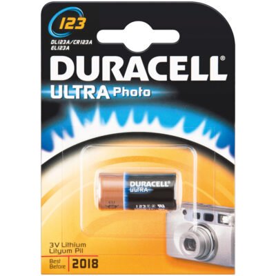 Duracell Ultra Φωτογραφικών Μηχανών CR123A (1τμχ) (01.006.0006)