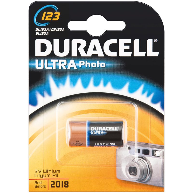 Duracell Ultra Φωτογραφικών Μηχανών CR123A (1τμχ) (01.006.0006)