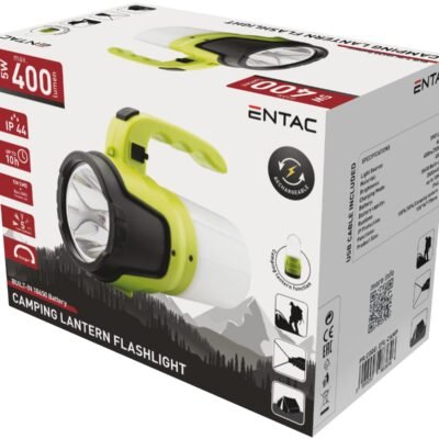 Entac Φακός 5W με Λειτουργία Λάμπας Κάμπινγκ (15.007.0057)