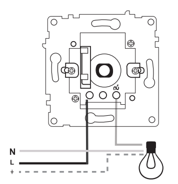 Entac Arnold Recessed wall switch dimmer max.200W White (15.005.0113) - Image 4