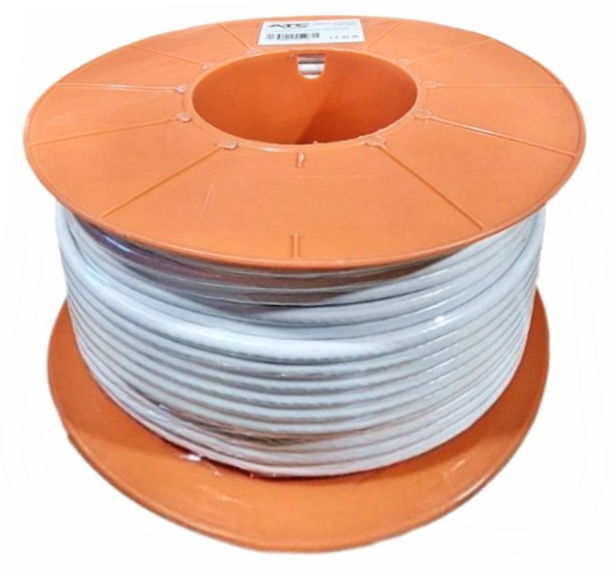 ATC Στροφείο RF ATC-730 HQ RG6 100m Λευκό (03.003.0158)