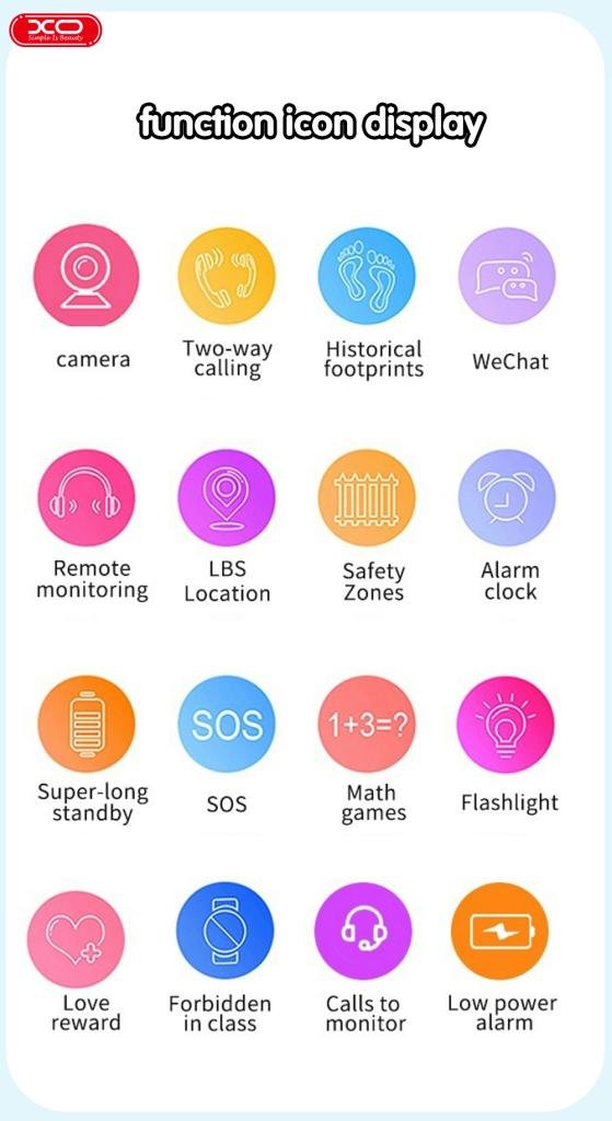 XO H100 Παιδικό Smartwatch 2G Μπλε (16.001.0067) - Image 3