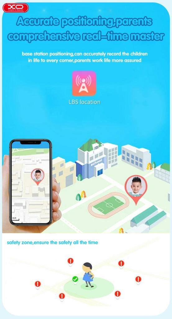 XO H100 Παιδικό Smartwatch 2G Μπλε (16.001.0067) - Image 6