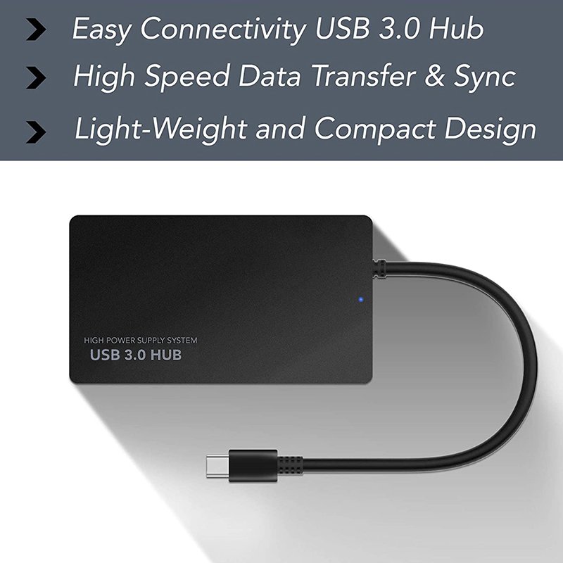 Μετατροπέας USB C Docking Station Hub 4 σε 1 USB 3.1 Type C σε 4 Θύρες USB 3.0 (06.004.0070) - Image 4