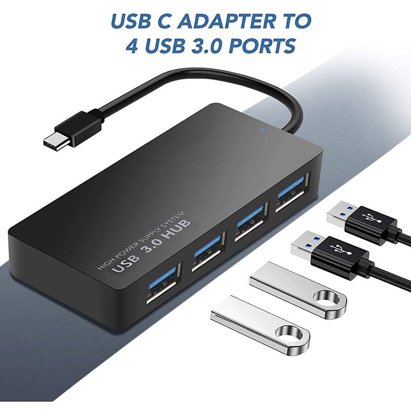 Μετατροπέας USB C Docking Station Hub 4 σε 1 USB 3.1 Type C σε 4 Θύρες USB 3.0 (06.004.0070) - Image 6