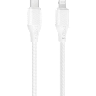 XO NB-Q291A Braided Lightning σε Type-c 27W Καλώδιο Λευκό (16.005.0384)