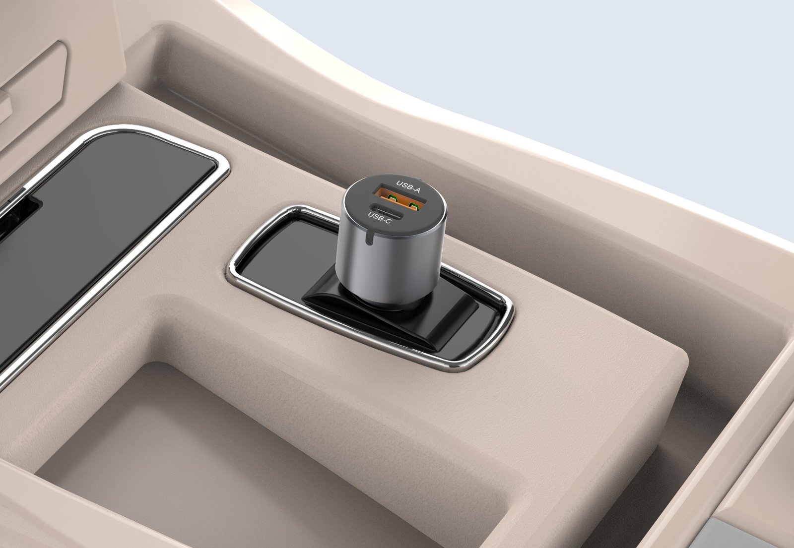 ATC-CA06 Φορτιστής Αυτοκινήτου USB-A & Type-C 60W (20.008.0008) - Image 3