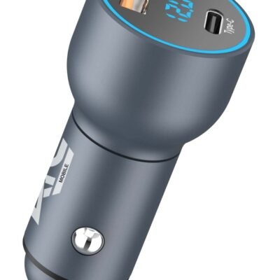 ATC-CA09 Φορτιστής Αυτοκινήτου με 2 Θύρες USB-A & Type-C και LED Οθόνη 42.5W (20.008.0011)