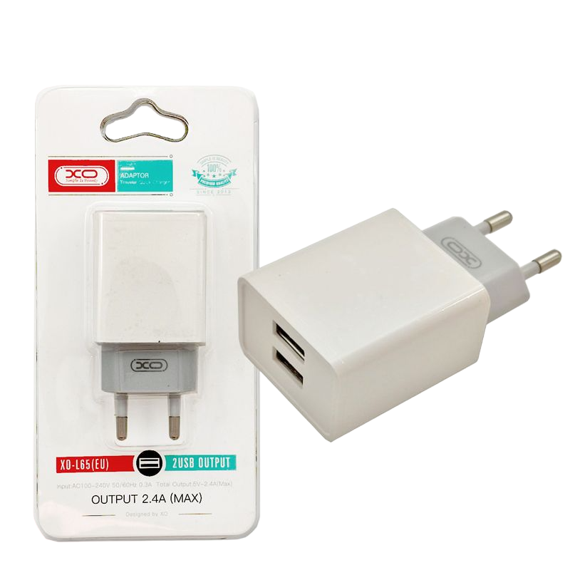 XO L65EU 2.4A Διπλής Θύρας USB Φορτιστής Άσπρο (16.006.0009) - Image 4