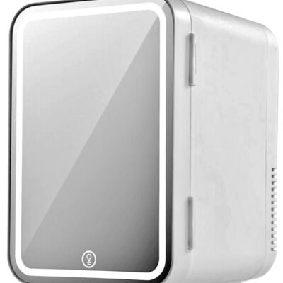 XO CZ015 Μίνι Ψυγείο διπλής χρήσης για το σπίτι και το αυτοκίνητο με καθρέφτη μακιγιάζ 8 λίτρων (16.008.0030)