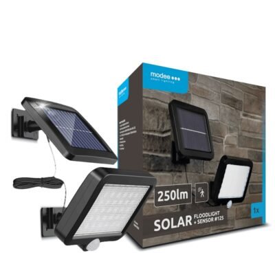 Modee Lighting LED Ηλιακό Επιτοίχιο Φωτιστικό + Αισθητήρας (250 lumen) (40.002.0017)