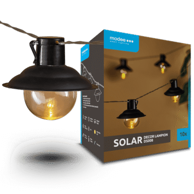 Modee Lighting Ηλιακή Γιρλάντα LED με 10 Φωτάκια 4,7m DS008 (40.002.0029)