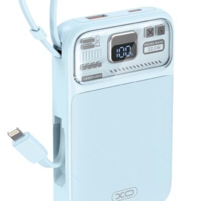 XO PR243 22.5W Powerbank Γρήγορης Φόρτισης 10000mAh Μπλε (16.010.0074)
