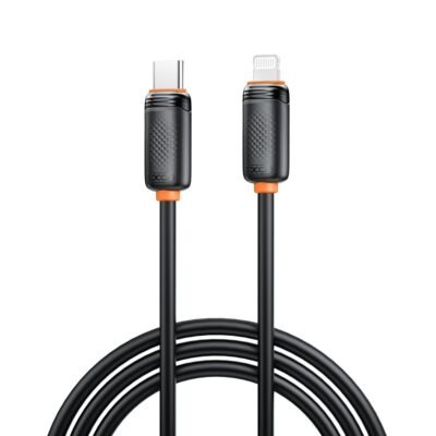 XO NB-Q302A Καλώδιο Φόρτισης & Μεταφοράς Δεδομένων Lightning σε Type-C 27W Μαύρο 1m (16.005.0403)