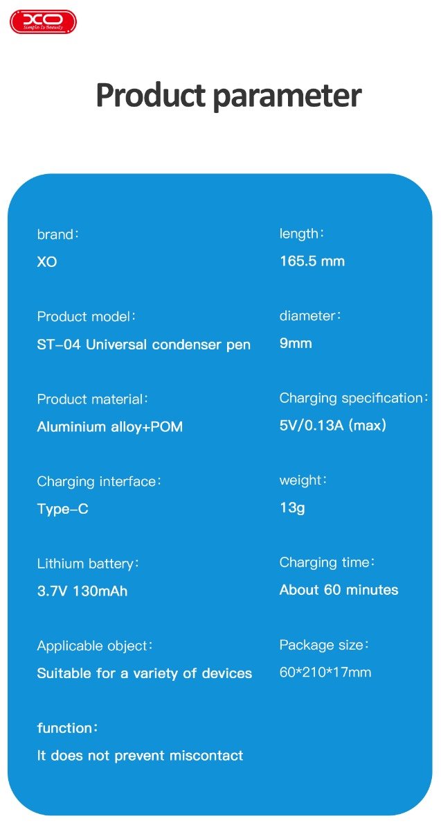 XO ST-04 Γραφίδα Universal (16.001.0279) - Image 7