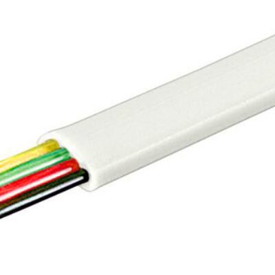 Καλώδιο Τηλεφωνικό Πλακέ 100m Λευκό (05.005.0018)