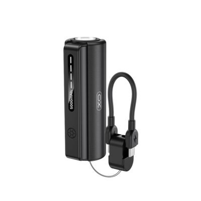 XO PR281 Mini Powerbank 5000mAh με Ενσωματωμένο Φακό και Καλώδιο Φόρτισης Type-C (16.010.0102)