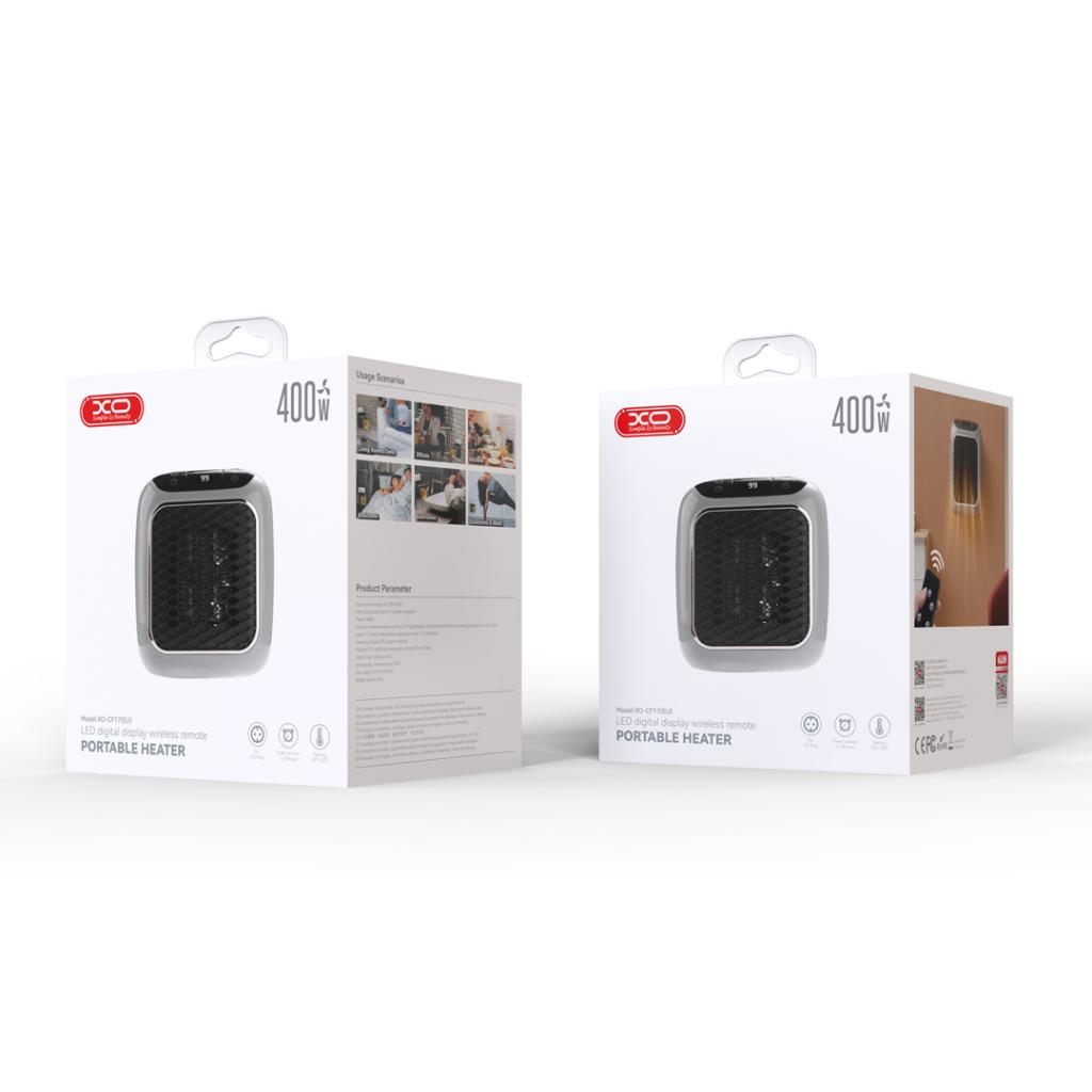 XO CF17 Mini Φορητή Μονάδα Θέρμανσης Τετράγωνη 400W (16.008.0058) - Image 2