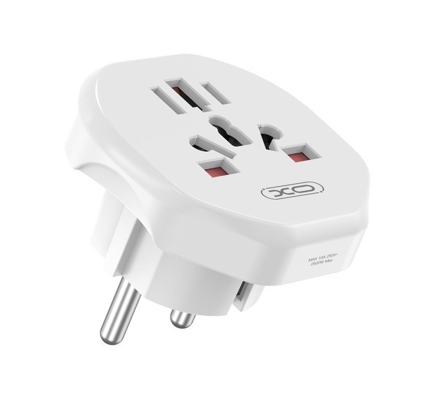 XO WL23 Πρότυπο EU σε Πολυεθνικό Universal Πρίζα Τοίχου (16.006.0321)