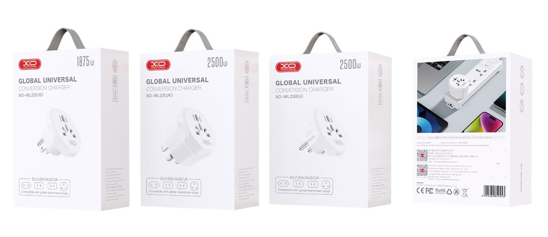 XO WL23 Πρότυπο EU σε Πολυεθνικό Universal Πρίζα Τοίχου (16.006.0321) - Image 5