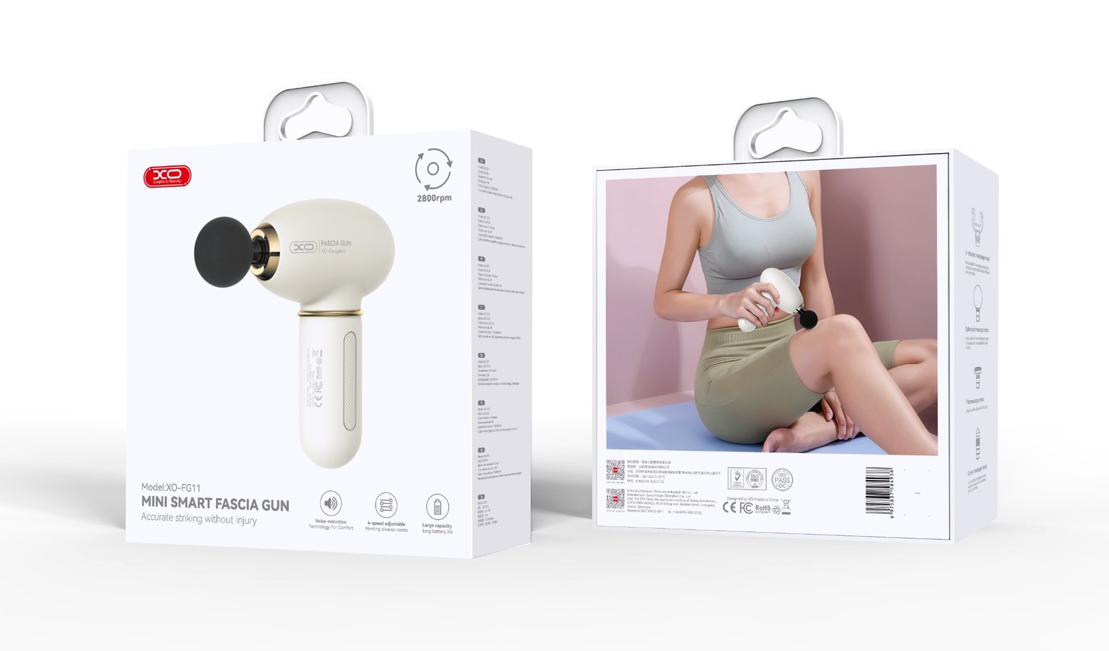 XO FG11 Mini Συσκευή Μασάζ (Fascia Gun) (16.012.0044) - Image 2