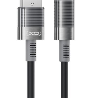 XO NB282 Καλώδιο Γρήγορης Φόρτισης Σιλικόνης 6A Type-C Μαύρο (16.005.0335)