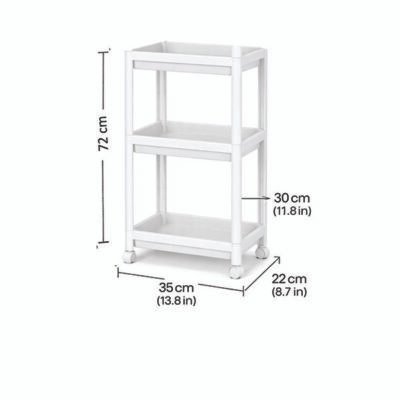 Πλαστική ραφιέρα με 3 ράφια 35x 22x 72 cm [00402670]