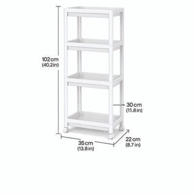 Πλαστική ραφιέρα με 4 ράφια 35x 22x 102 cm [00402671]