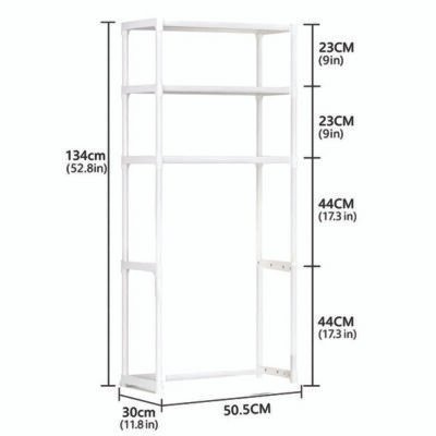 Ραφιέρα πλυντηρίου με 3 ράφια 50,5 x 30 x 134 cm [00402672]