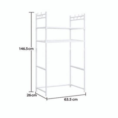 Ραφιέρα πλυντηρίου με 2 ράφια 63,5 x 26 x 146,5 cm [00402673]